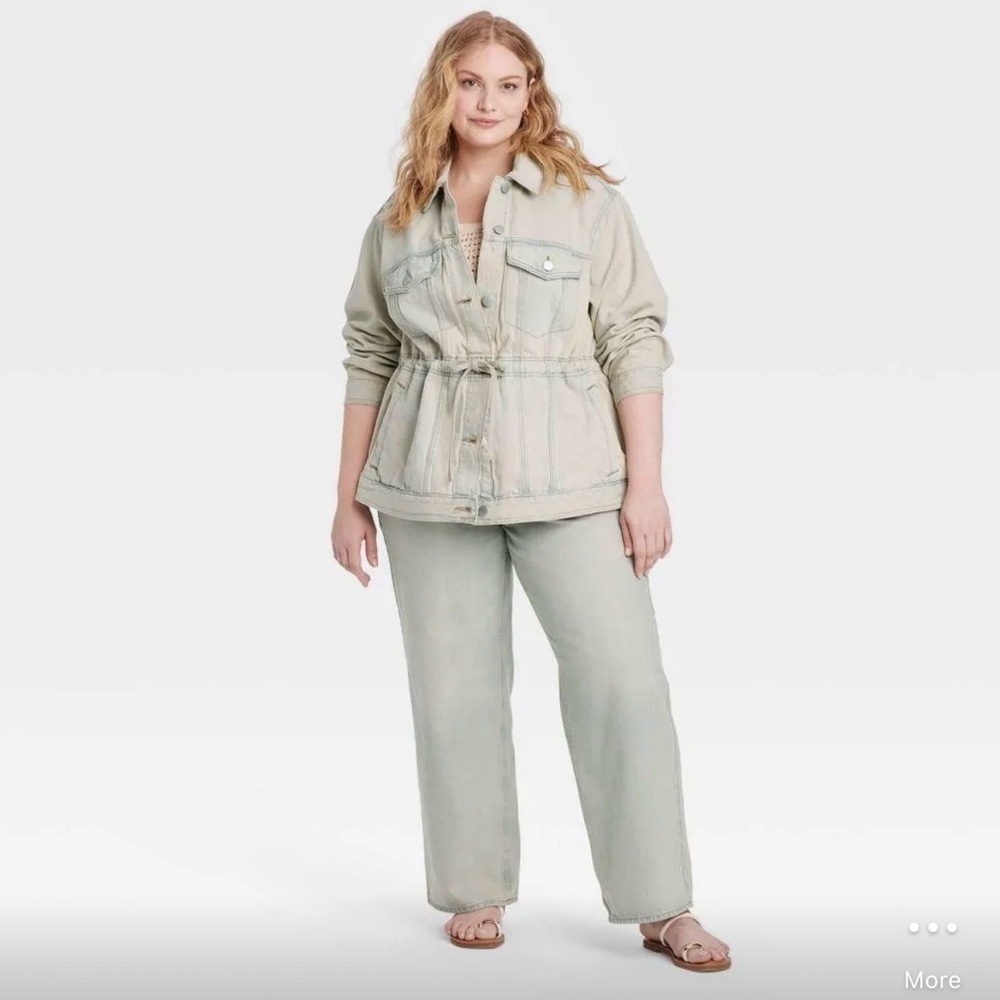 Denim Cinched Jacket - Universal Thread Vintage W… - image 3